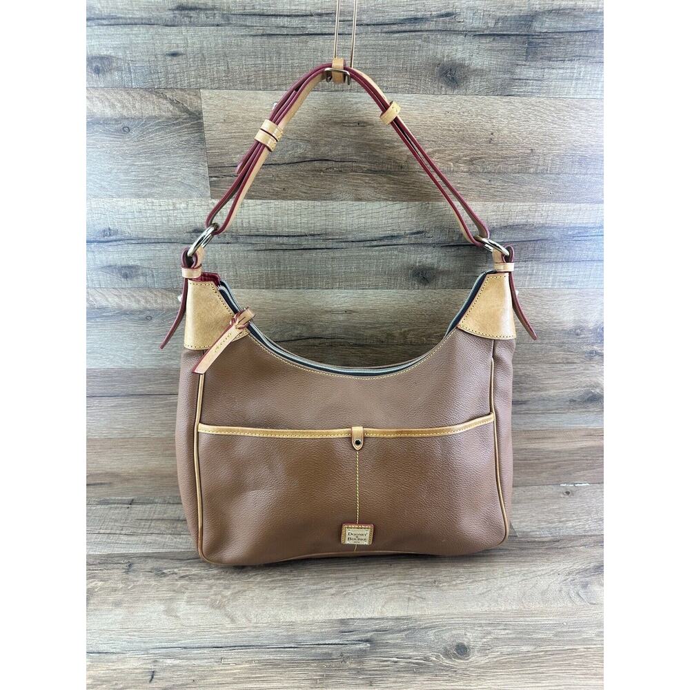 Dooney & Bourke leather Rebecca Luxury Logo Hobo Shoulder Bag - Picture 2 of 9